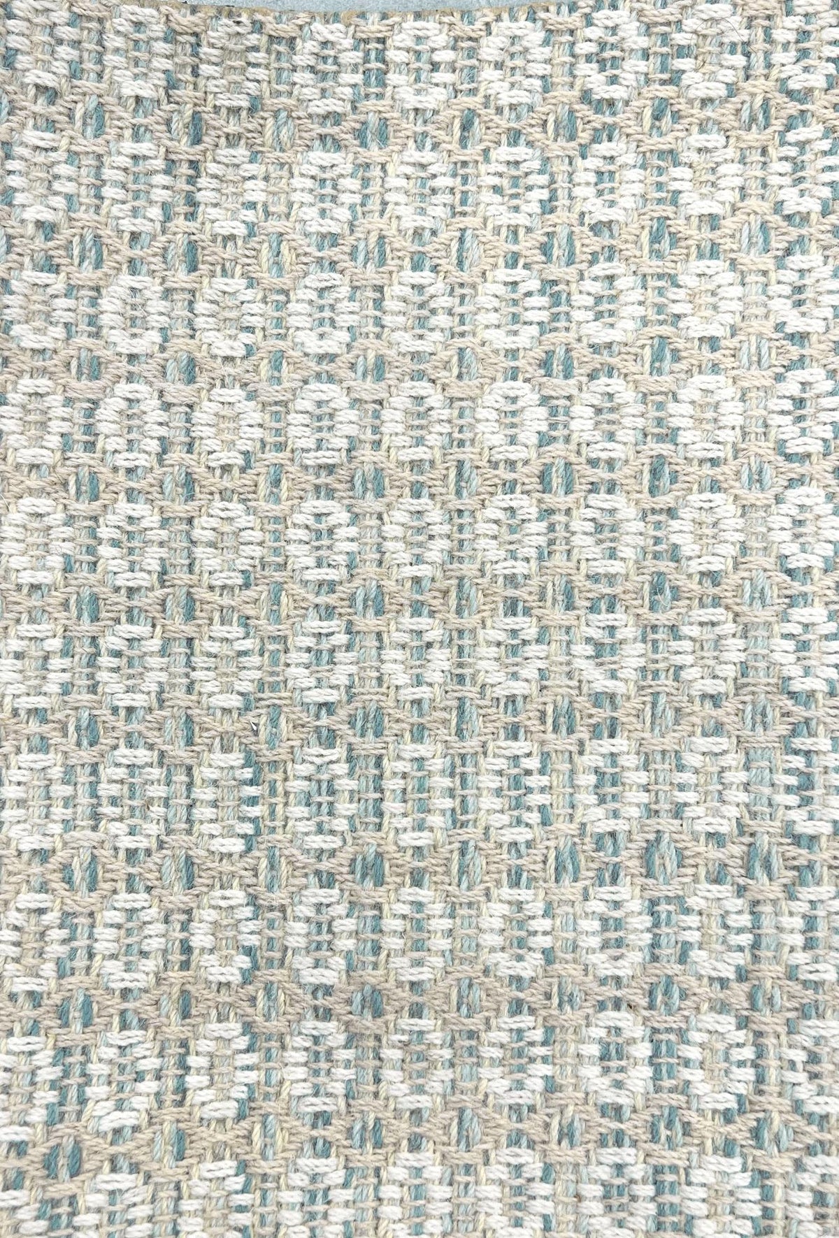 Chelsea Teal Ivory carpet sample