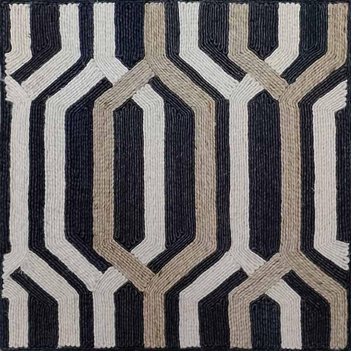 Ivory Dawn Charcoal / Gray / Camel carpet sample